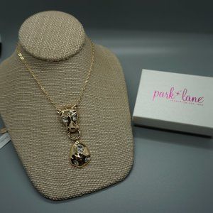 NEW Park Lane Jewelry JAGUAR Necklace Gold Animal